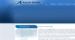 Desktop Screenshot of anandsteels.co.in
