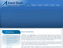 Tablet Screenshot of anandsteels.co.in